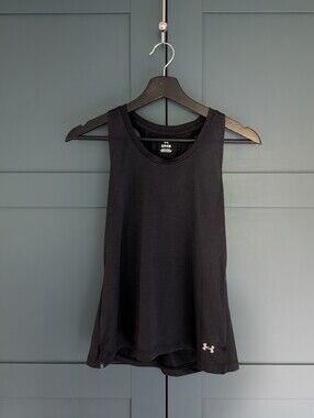 Under Armour Women's Black Racerback Athletic Tank Top | Size S